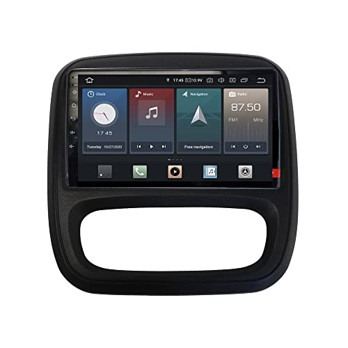 Kompatibel mit: Opel Vivaro B Renault Trafic III 9" Touch Android Autoradio GPS Navigation CarPlay AndroidAuto von Taffio