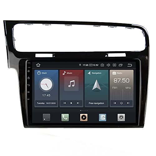 Kompatibel mit: Volkswagen Golf 7 VII 10" Touchscreen Android Autoradio CarPlay WiFi 4G LTE von Taffio