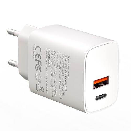 USB C Ladegerät, EU Standard Multi-Power-Ladegerät PD20W+QC3.0 mit Schnellladekopf, iPhone-Ladegerät, geeignet für iPhone, iPad, Galaxy, Android usw. USB C Ladegerät, EU Standard Multi-Power-Ladegerät PD20W+QC3.0 mit Schnellladekopf, iPhone-Ladegerät, geeignet für iPhone, iPad, Galaxy, Android usw. von TagoZ