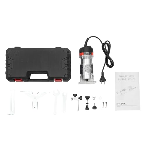 Tagtuell Electric Hand Holz Oberfräse Kantenfräse, 220V 800W Professional Kantenfräse mit 2 x Schraubenschlüssel, 1 x Trimmer Führung Montage, 1 x Gerade Führung Montage Tagtuell Electric Hand Holz Oberfräse Kantenfräse, 220V 800W Professional Kantenfräse mit 2 x Schraubenschlüssel, 1 x Trimmer Führung Montage, 1 x Gerade Führung Montage von Tagtuell