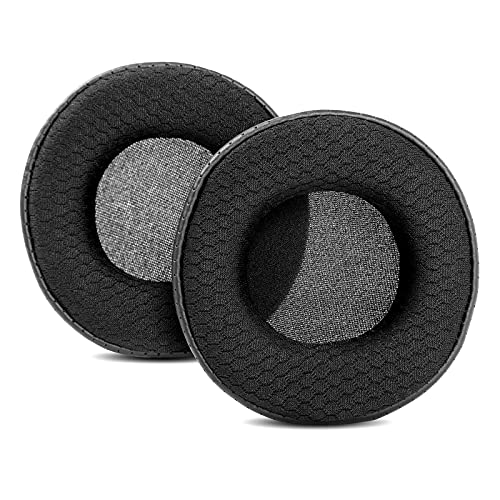 TaiZiChangQin Ersatz-Ohrpolster, kompatibel mit Skullcandy Grind Bluetooth Wireless On-Ear-Kopfhörer (Stoff schwarz) von TaiZiChangQin