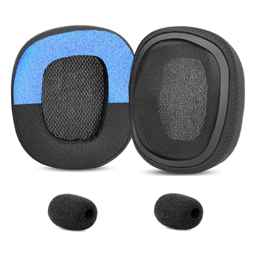 TaiZiChangQin G430 G432 Ohrpolster Mikrofon-Schaumstoff-Kit Ersatz kompatibel mit Logitech G430 G431 G432 G433 G332 Kopfhörer-Upgrade-Stoff von TaiZiChangQin