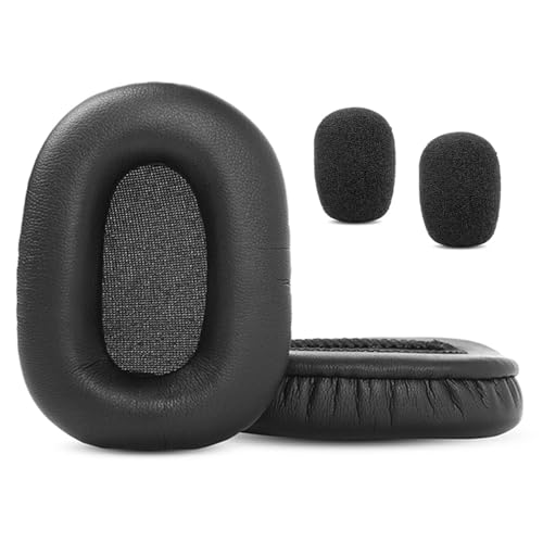 TaiZiChangQin M99 Ohrpolster Ohrpolster Ohrpolster Mic Foam Ersatz Kompatibel mit PrancyBt Trucker Bluetooth (Modell: M99) Kopfhörer Protein Leder von TaiZiChangQin