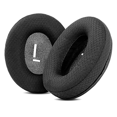 TaiZiChangQin Ohrpolster Ohrpolster Ersatz Kompatibel mit Mpow H19 IPO Bluetooth 5.0 Active Noise Cancelling Kopfhörer (Upgrade Fabric Black) von TaiZiChangQin