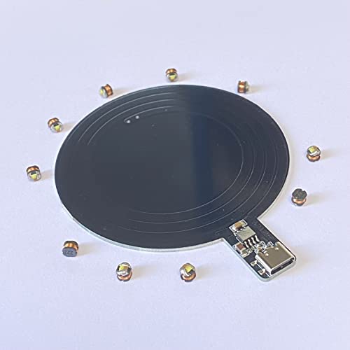 Taidacent Kabelloses LED- und Induktivspule, induktives PCB-Ladegerät, kabelloses Induktions-LEDs, magnetisch, schwebende, schwimmende Ladestation, Typ C, 5 V (induktive Leiterplatte mit 10 gemischten von Taidacent