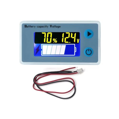 12V Multifunktions-LCD-Blei-Säure-Batterie-Kapazitätsmesser Voltmeter mit Temperaturanzeige, Batterieanzeige, Spannungsüberwachung von Taikuwu