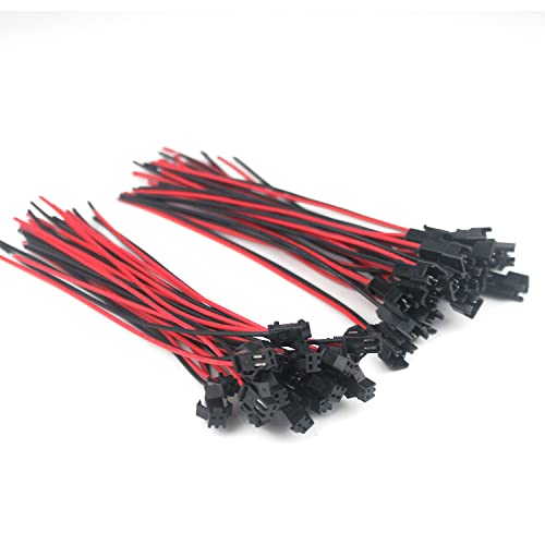 Taikuwu JST SM 2-Pin Steckverbinder Set - 20 Paar Stecker & Buchse mit 135mm 22 AWG Kabel für LED Beleuchtung, Modellbau, Drohnen & DIY-Projekte von Taikuwu