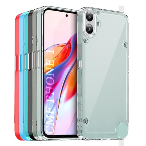 TailTech Hülle für CMF Phone 1 - Kristallklare Acryl-Rückseite mit Farbiger TPU-Rahmen, Stoßfestes Kratzfestes Handy Case - Klar TailTech Hülle für CMF Phone 1 - Kristallklare Acryl-Rückseite mit Farbiger TPU-Rahmen, Stoßfestes Kratzfestes Handy Case - Klar von TailTech