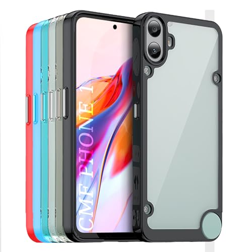 TailTech Hülle für CMF Phone 1 - Kristallklare Acryl-Rückseite mit Farbiger TPU-Rahmen, Stoßfestes Kratzfestes Handy Case - Schwarz TailTech Hülle für CMF Phone 1 - Kristallklare Acryl-Rückseite mit Farbiger TPU-Rahmen, Stoßfestes Kratzfestes Handy Case - Schwarz von TailTech