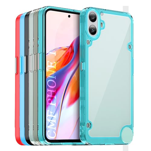 TailTech Hülle für CMF Phone 1 - Kristallklare Acryl-Rückseite mit Farbiger TPU-Rahmen, Stoßfestes Kratzfestes Handy Case - Türkis TailTech Hülle für CMF Phone 1 - Kristallklare Acryl-Rückseite mit Farbiger TPU-Rahmen, Stoßfestes Kratzfestes Handy Case - Türkis von TailTech
