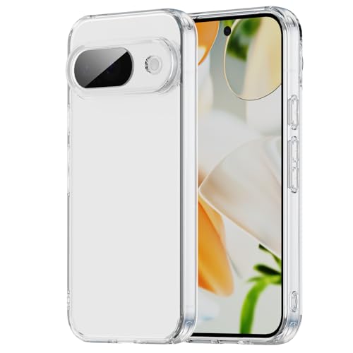 TailTech Hülle für Google Pixel 9a, 4-Farbiger transparenter TPU-Rahmen, Gelbungsresistente PC-Rückseite, Ultradünne Schutzhülle, Handyhülle für Google Pixel 9a, Durchsichtig TailTech Hülle für Google Pixel 9a, 4-Farbiger transparenter TPU-Rahmen, Gelbungsresistente PC-Rückseite, Ultradünne Schutzhülle, Handyhülle für Google Pixel 9a, Durchsichtig von TailTech