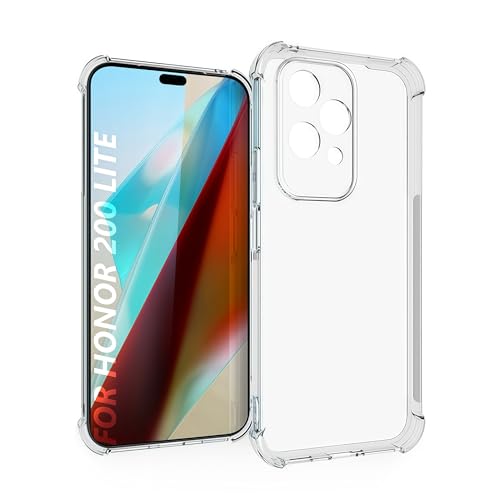 TailTech Hülle für Honor 200 Lite Hülle Honor 200 Lite Schutzhülle - Transparente TPU Stoßstangenhülle, Handyhülle Kompatibel mit Honor 200 Lite Hülle TailTech Hülle für Honor 200 Lite Hülle Honor 200 Lite Schutzhülle - Transparente TPU Stoßstangenhülle, Handyhülle Kompatibel mit Honor 200 Lite Hülle von TailTech