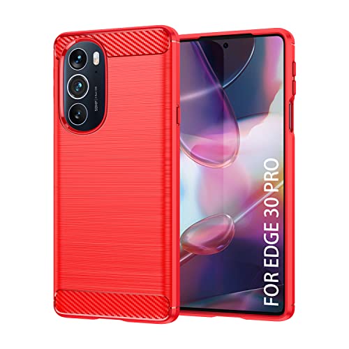 TailTech Hülle für Motorola Edge 30 Pro Hülle, Weiche TPU Handyhülle mit Stoßfestem Schutz, Kompatibel mit Moto Edge 30 Pro Schutzhülle, Rot TailTech Hülle für Motorola Edge 30 Pro Hülle, Weiche TPU Handyhülle mit Stoßfestem Schutz, Kompatibel mit Moto Edge 30 Pro Schutzhülle, Rot von TailTech