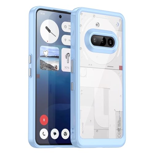 TailTech Hülle für Nothing Phone 3a - Kristallklare Acryl-Rückseite mit Farbiger TPU-Rahmen, Stoßfestes Kratzfestes Handy Case - Blau TailTech Hülle für Nothing Phone 3a - Kristallklare Acryl-Rückseite mit Farbiger TPU-Rahmen, Stoßfestes Kratzfestes Handy Case - Blau von TailTech