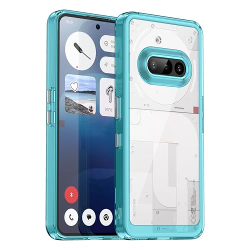 TailTech Hülle für Nothing Phone 3a - Kristallklare Acryl-Rückseite mit Farbiger TPU-Rahmen, Stoßfestes Kratzfestes Handy Case - Türkis TailTech Hülle für Nothing Phone 3a - Kristallklare Acryl-Rückseite mit Farbiger TPU-Rahmen, Stoßfestes Kratzfestes Handy Case - Türkis von TailTech