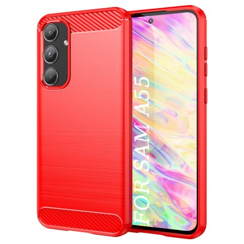 TailTech Hülle für Samsung Galaxy A55 Hülle, Weiche TPU Handyhülle mit Stoßfestem Schutz, Kompatibel mit Samsung Galaxy A55 Schutzhülle, Rot TailTech Hülle für Samsung Galaxy A55 Hülle, Weiche TPU Handyhülle mit Stoßfestem Schutz, Kompatibel mit Samsung Galaxy A55 Schutzhülle, Rot von TailTech