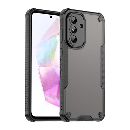 TailTech Hülle für Samsung Galaxy A56 5G, halbtransparenter gefroster PC-Rücken und TPU-Rahmen, Handyhülle für Samsung A56 5G, Schwarz TailTech Hülle für Samsung Galaxy A56 5G, halbtransparenter gefroster PC-Rücken und TPU-Rahmen, Handyhülle für Samsung A56 5G, Schwarz von TailTech