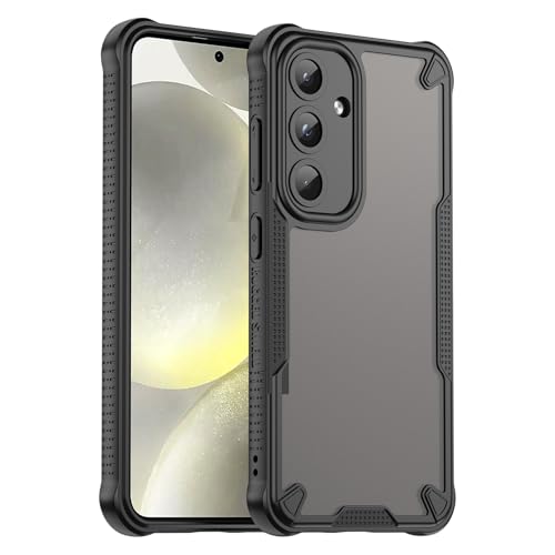 TailTech Hülle für Samsung Galaxy S25, halbtransparenter gefroster PC-Rücken und TPU-Rahmen, Handyhülle für Samsung S25, Schwarz TailTech Hülle für Samsung Galaxy S25, halbtransparenter gefroster PC-Rücken und TPU-Rahmen, Handyhülle für Samsung S25, Schwarz von TailTech