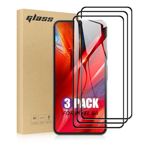 TailTech Panzer Schutz Glas für Google Pixel 8A, 3er-Pack Vollabdeckung Schutzfolien für Google 8A für Panzerglas, Schutzglas Displayschutzfolie für Google Pixel 8A,Rand-zu-Rand Schutz TailTech Panzer Schutz Glas für Google Pixel 8A, 3er-Pack Vollabdeckung Schutzfolien für Google 8A für Panzerglas, Schutzglas Displayschutzfolie für Google Pixel 8A,Rand-zu-Rand Schutz von TailTech