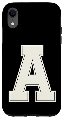Collegiate Buchstabe A Monogramm Varsity Block Initial Alphabet Hülle für iPhone XR Collegiate Buchstabe A Monogramm Varsity Block Initial Alphabet Hülle für iPhone XR von Tailgate Tees