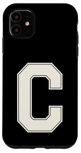 Collegiate Buchstabe C Monogramm Varsity Block Initiale Alphabet Hülle für iPhone 11 Collegiate Buchstabe C Monogramm Varsity Block Initiale Alphabet Hülle für iPhone 11 von Tailgate Tees
