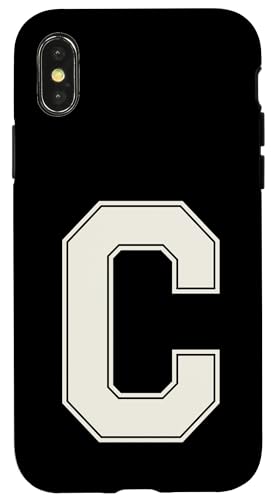 Collegiate Buchstabe C Monogramm Varsity Block Initiale Alphabet Hülle für iPhone X/XS Collegiate Buchstabe C Monogramm Varsity Block Initiale Alphabet Hülle für iPhone X/XS von Tailgate Tees