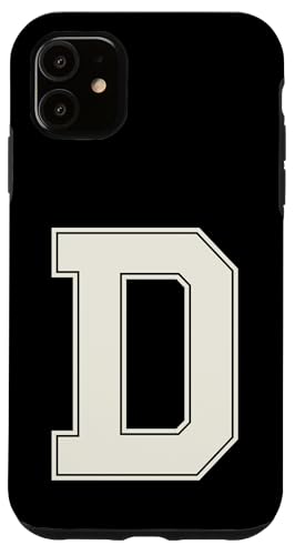 Collegiate Buchstabe D Monogramm Varsity Block Initiale Alphabet Hülle für iPhone 11 Collegiate Buchstabe D Monogramm Varsity Block Initiale Alphabet Hülle für iPhone 11 von Tailgate Tees