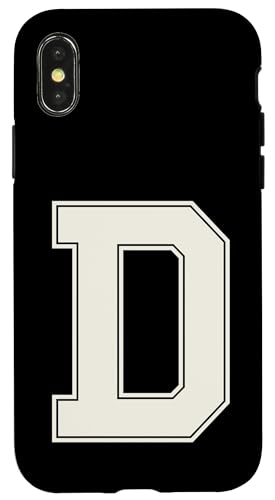 Collegiate Buchstabe D Monogramm Varsity Block Initiale Alphabet Hülle für iPhone X/XS Collegiate Buchstabe D Monogramm Varsity Block Initiale Alphabet Hülle für iPhone X/XS von Tailgate Tees