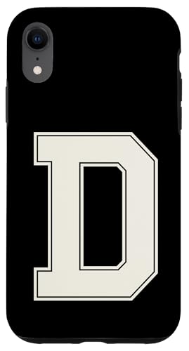 Collegiate Buchstabe D Monogramm Varsity Block Initiale Alphabet Hülle für iPhone XR Collegiate Buchstabe D Monogramm Varsity Block Initiale Alphabet Hülle für iPhone XR von Tailgate Tees