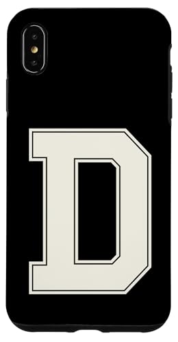 Collegiate Buchstabe D Monogramm Varsity Block Initiale Alphabet Hülle für iPhone XS Max von Tailgate Tees
