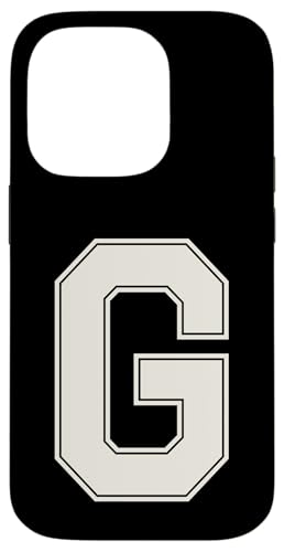 Collegiate Buchstabe G Monogramm Varsity Block Initiale Alphabet Hülle für iPhone 14 Pro von Tailgate Tees