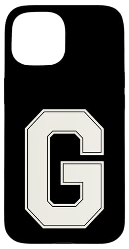 Collegiate Buchstabe G Monogramm Varsity Block Initiale Alphabet Hülle für iPhone 15 Collegiate Buchstabe G Monogramm Varsity Block Initiale Alphabet Hülle für iPhone 15 von Tailgate Tees