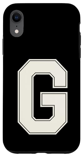 Collegiate Buchstabe G Monogramm Varsity Block Initiale Alphabet Hülle für iPhone XR Collegiate Buchstabe G Monogramm Varsity Block Initiale Alphabet Hülle für iPhone XR von Tailgate Tees
