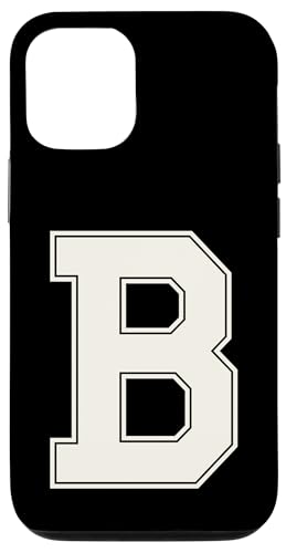 Collegiate Letter B Monogramm Varsity Block Initial Alphabet Hülle für iPhone 12/12 Pro von Tailgate Tees