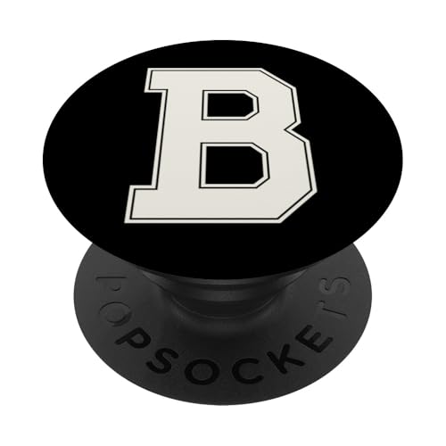 Collegiate Letter B Monogramm Varsity Block Initial Alphabet PopSockets Klebender PopGrip Collegiate Letter B Monogramm Varsity Block Initial Alphabet PopSockets Klebender PopGrip von Tailgate Tees