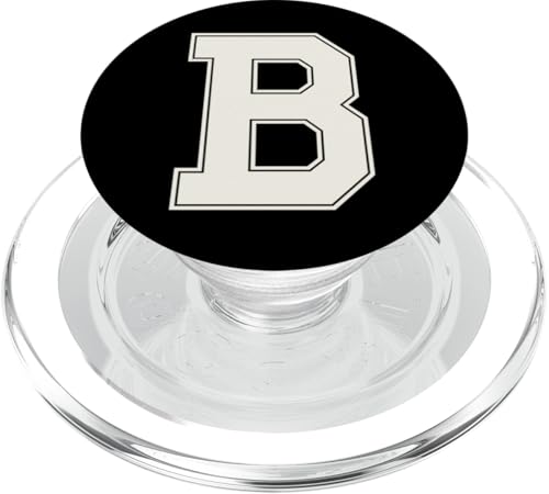 Collegiate Letter B Monogramm Varsity Block Initial Alphabet PopSockets PopGrip für MagSafe von Tailgate Tees