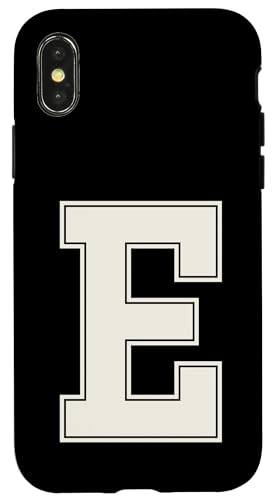 Collegiate Letter E Monogramm Varsity Block Initial Alphabet Hülle für iPhone X/XS Collegiate Letter E Monogramm Varsity Block Initial Alphabet Hülle für iPhone X/XS von Tailgate Tees