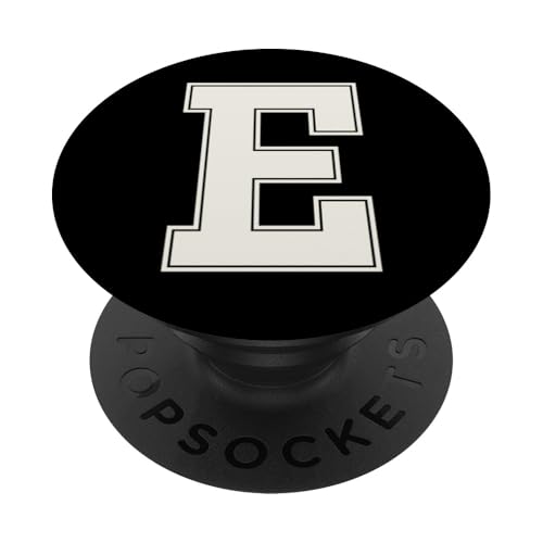 Collegiate Letter E Monogramm Varsity Block Initial Alphabet PopSockets Klebender PopGrip Collegiate Letter E Monogramm Varsity Block Initial Alphabet PopSockets Klebender PopGrip von Tailgate Tees