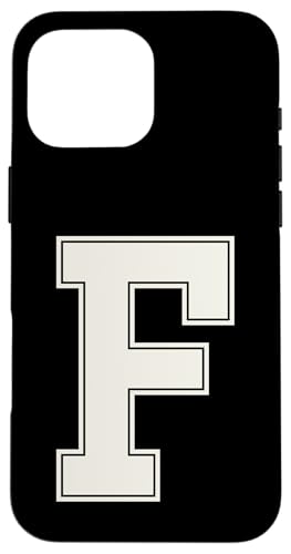 Collegiate Letter F Monogramm Varsity Block Initial Alphabet Hülle für iPhone 16 Pro Max Collegiate Letter F Monogramm Varsity Block Initial Alphabet Hülle für iPhone 16 Pro Max von Tailgate Tees