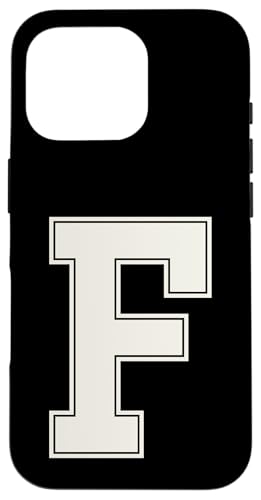 Collegiate Letter F Monogramm Varsity Block Initial Alphabet Hülle für iPhone 16 Pro Collegiate Letter F Monogramm Varsity Block Initial Alphabet Hülle für iPhone 16 Pro von Tailgate Tees