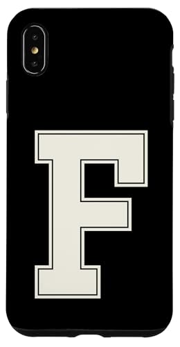 Collegiate Letter F Monogramm Varsity Block Initial Alphabet Hülle für iPhone XS Max Collegiate Letter F Monogramm Varsity Block Initial Alphabet Hülle für iPhone XS Max von Tailgate Tees
