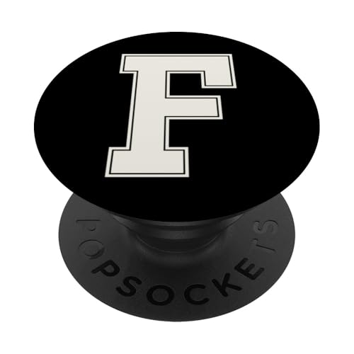 Collegiate Letter F Monogramm Varsity Block Initial Alphabet PopSockets Klebender PopGrip Collegiate Letter F Monogramm Varsity Block Initial Alphabet PopSockets Klebender PopGrip von Tailgate Tees