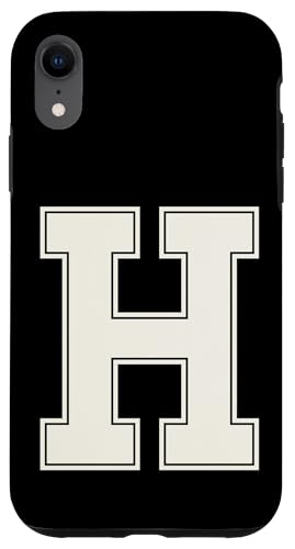 Collegiate Letter H Monogramm Varsity Block Initial Alphabet Hülle für iPhone XR Collegiate Letter H Monogramm Varsity Block Initial Alphabet Hülle für iPhone XR von Tailgate Tees