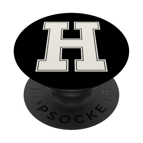 Collegiate Letter H Monogramm Varsity Block Initial Alphabet PopSockets Klebender PopGrip Collegiate Letter H Monogramm Varsity Block Initial Alphabet PopSockets Klebender PopGrip von Tailgate Tees