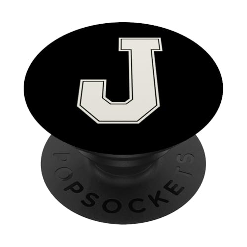 Collegiate Letter J Monogramm Varsity Block Initial Alphabet PopSockets Klebender PopGrip Collegiate Letter J Monogramm Varsity Block Initial Alphabet PopSockets Klebender PopGrip von Tailgate Tees