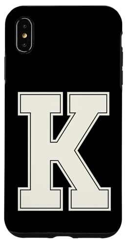 Collegiate Letter K Monogramm Varsity Block Initial Alphabet Hülle für iPhone XS Max Collegiate Letter K Monogramm Varsity Block Initial Alphabet Hülle für iPhone XS Max von Tailgate Tees