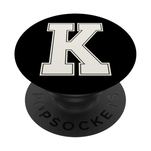 Collegiate Letter K Monogramm Varsity Block Initial Alphabet PopSockets Klebender PopGrip Collegiate Letter K Monogramm Varsity Block Initial Alphabet PopSockets Klebender PopGrip von Tailgate Tees