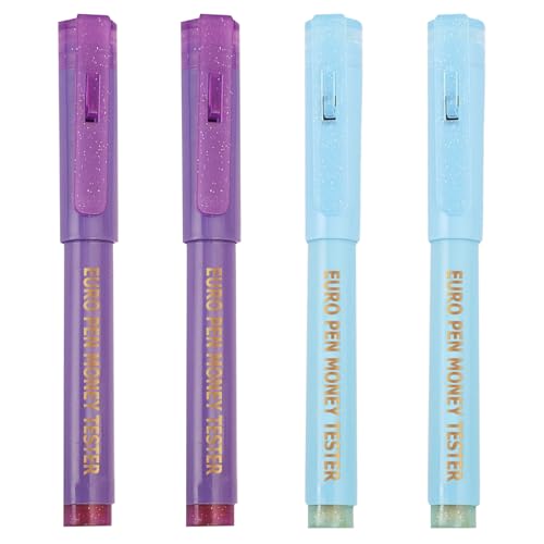 4 Stück Geldprüfer Stift, Geldscheinprüfstift Prüfstift mit UV-Lampe, Geldscheinprüfer Stift Gefälschte gefälschte Geldscheine, Gefälschter Banknoten für Euro, Pfund, Dollar usw 4 Stück Geldprüfer Stift, Geldscheinprüfstift Prüfstift mit UV-Lampe, Geldscheinprüfer Stift Gefälschte gefälschte Geldscheine, Gefälschter Banknoten für Euro, Pfund, Dollar usw von TaimeiMao