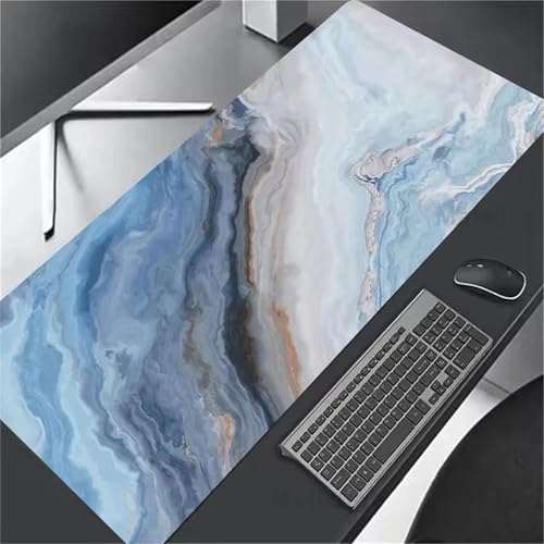Blauer Marmor Gaming Mouse Pad Large Mouse Mat,900x300x2mm Washable Laptop Desk Pad,with Non-Slip Rubber Base and Durable Stitched Edge,Extended Mousepad XXL for Office/Gaming Blauer Marmor Gaming Mouse Pad Large Mouse Mat,900x300x2mm Washable Laptop Desk Pad,with Non-Slip Rubber Base and Durable Stitched Edge,Extended Mousepad XXL for Office/Gaming von Tainrun