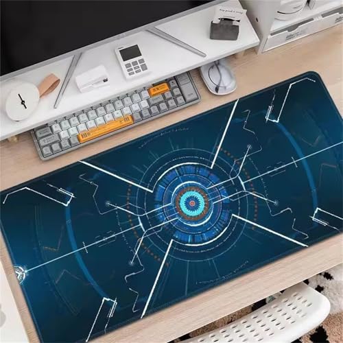 Kreislinie Mauspad Gaming,Extra groß Mauspads Tastatur Matte,mit Genähte Kanten XXL Mousepad,Erweiterter rutschfeste Desk Mat für Gamer & Home Office 700x400x2mm Kreislinie Mauspad Gaming,Extra groß Mauspads Tastatur Matte,mit Genähte Kanten XXL Mousepad,Erweiterter rutschfeste Desk Mat für Gamer & Home Office 700x400x2mm von Tainrun